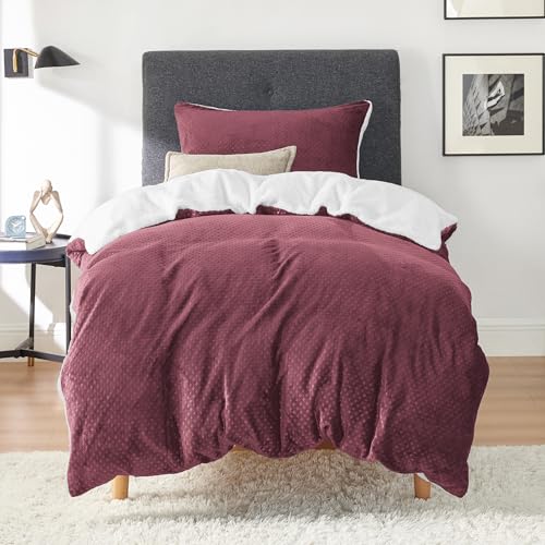 BEDSURE Flauschige Bettwäsche 135x200   Winter Bettbezug Fleece 80x80 Kissenbezug, Warme Bettwäsche Sets Reißverschluss, Kuschel Waffelpique Winterbettwäsche für Einzelbett BEDSURE Flauschige Bettwäsche 135x200   Winter Bettbezug Fleece 80x80 Kissenbezug, Warme Bettwäsche Sets Reißverschluss, Kuschel Waffelpique Winterbettwäsche für Einzelbett
