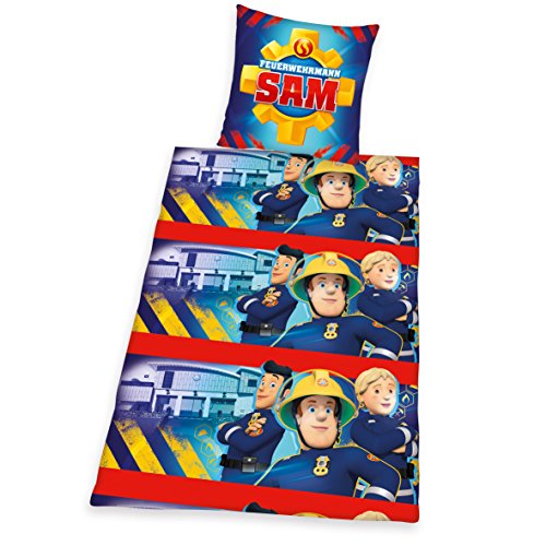 Herding Bettwäsche Kinderbettwäsche Feuerwehrmann Sam Flanell 135 x 200 cm Herding Bettwäsche Kinderbettwäsche Feuerwehrmann Sam Flanell 135 x 200 cm