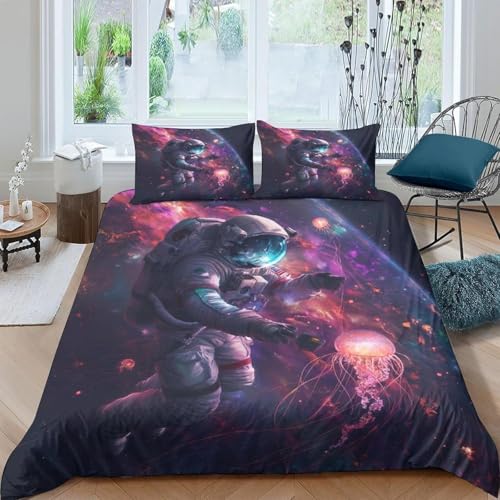 3D Bettbezüge Für Kinder Astronauten-Weltraum 90X190 cm Gesamt 4 Größen, Bettwäsche Bettbezug Set, 3D Mikrofaser Mit Reißverschluss 1 Bettbezug + 2 Kissenbezug Für Kinder, Jungen,-10567209351474200 00 3D Bettbezüge Für Kinder Astronauten-Weltraum 90X190 cm Gesamt 4 Größen, Bettwäsche Bettbezug Set, 3D Mikrofaser Mit Reißverschluss 1 Bettbezug + 2 Kissenbezug Für Kinder, Jungen,-10567209351474200 00