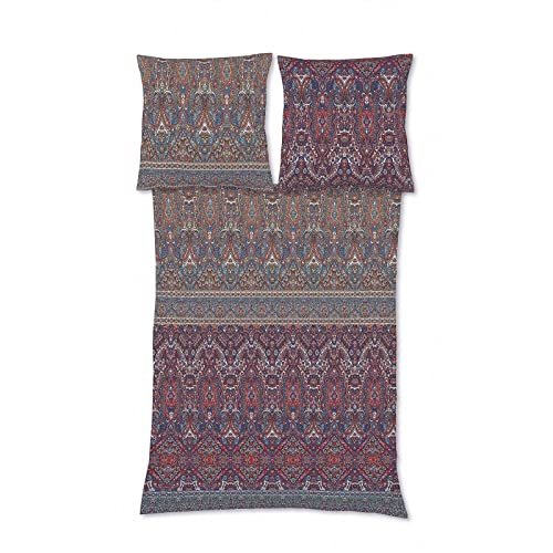 fleuresse Feinbiber Bettwäsche Aspen Deinze Marsala 1 Bettbezug 135 x 200 cm + 1 Kissenbezug 80 x 80 cm