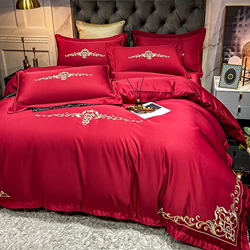 Schwarzes Satin-Bettbezug-Set für Einzelbett, Doppelbett, Seiden-Bettwäsche-Set, Sommer-Satin-Bezüge