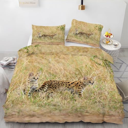 Herbst Bettwäsche 135x200 Leopard Bettwäsche Set, 3D Bettbezug Set Weich Microfaser Bettbezüge 2 Teilig Gras Wendebettwäsche für Einzelbett, mit 1 Kissenbezug b1033 Herbst Bettwäsche 135x200 Leopard Bettwäsche Set, 3D Bettbezug Set Weich Microfaser Bettbezüge 2 Teilig Gras Wendebettwäsche für Einzelbett, mit 1 Kissenbezug b1033