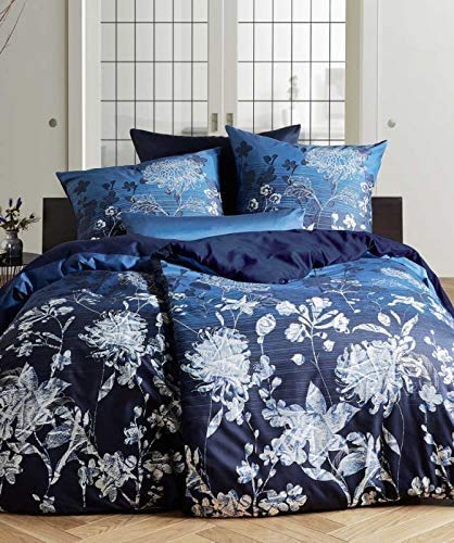 fleuresse Bed Art S G-114127 Mako-Satin Bettwäsche l 200x200 l Velvet Blue