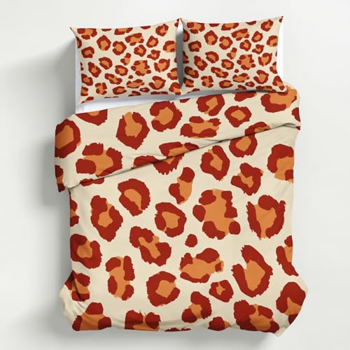 Generisch Bettwäsche Leopard, Bettwäsche 200x200cm Gepard, Weiche Angenehme Mikrofaser 3 Teilig mit Reißveschluss 2 Kissenbezüge Wendebettwäsche Bettbezug Set K&6 Generisch Bettwäsche Leopard, Bettwäsche 200x200cm Gepard, Weiche Angenehme Mikrofaser 3 Teilig mit Reißveschluss 2 Kissenbezüge Wendebettwäsche Bettbezug Set K&6