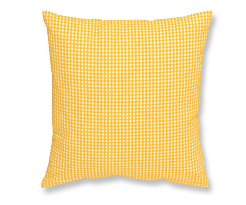 Lorena Batist Bettwäsche Basel Mini-Karo gelb Kissenbezug einzeln 80x80 cm