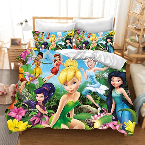 DDONVG Tinkerbell Bettwäsche 135x200 Anime Tinkerbell Elf Bettbezug Kinder Mikrofaser Bettwäsche Mit Reißverschluss Und Kissenbezug (13,135 X 200 cm 50 x 75 x 1) DDONVG Tinkerbell Bettwäsche 135x200 Anime Tinkerbell Elf Bettbezug Kinder Mikrofaser Bettwäsche Mit Reißverschluss Und Kissenbezug (13,135 X 200 cm 50 x 75 x 1)