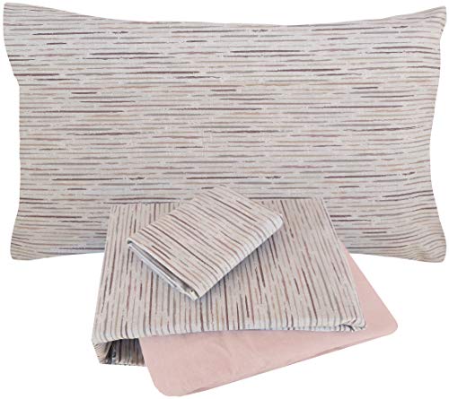 Zucchi Easy Chic Bettwäsche-Set aus 100 % Baumwolle, amerikanisches Flanell, Art. Demetrio (6, Doppelbett)