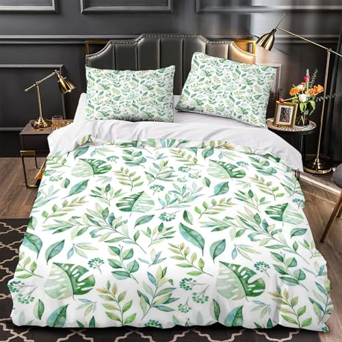 VOXYTMLWG Leopard Bequem 3D Druck 3 Stück Bettwäsche-Set Zip Verschluss Pflegeleicht Surreal Animal Bettdeckenbezug for Jungen,Teenager,Männer,J ugendliche Single?135x200cm?