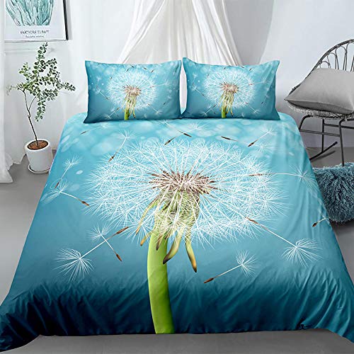 LUYAPOND Bettwäsche 140x200 Weiße Pusteblume Bettwäsche Set, Mikrofaser Bettbezüge, 1 Bettbezug mit Reißverschluss + 1 Kissenbezug 80x80 cm LUYAPOND Bettwäsche 140x200 Weiße Pusteblume Bettwäsche Set, Mikrofaser Bettbezüge, 1 Bettbezug mit Reißverschluss + 1 Kissenbezug 80x80 cm