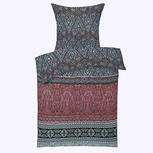 fleuresse Mako-Satin Bettwäsche 155x220 Ornamente Paisley wintercolor 114128-19