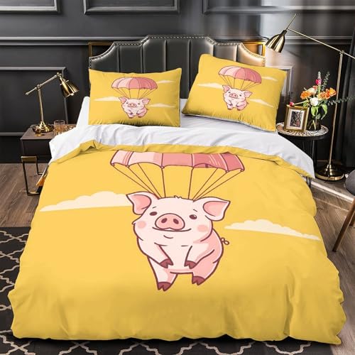 VOXYTMLWG Cosmic Rose Bequem 3D Druck Fantasy Space Bettdeckenbezug Bettwäsche-Set 3 Stück Zip Verschluss Pflegeleicht for Jungen,Teenager,Männer,J ugendliche Single?140x200cm?