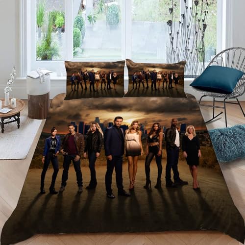 LORDOS Bettwäsche 135x200 2teilig - Lucifer 2er Set Bettbezug mit 1 Kissenbezüge 80x80 cm, Bettwäsche Set Mikrofaser für Einzelbett mit Reißverschluss LORDOS Bettwäsche 135x200 2teilig - Lucifer 2er Set Bettbezug mit 1 Kissenbezüge 80x80 cm, Bettwäsche Set Mikrofaser für Einzelbett mit Reißverschluss