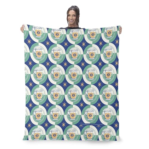 Warner Bros. Harry Potter Butterbeer Repeat, Seiden-Touch-Überwurfdec ke, gemütlich für alle Jahreszeiten, leicht, für Couch, Sofa, Jungen-Mädchen-Bettwäsc he, 127 x 152 cm