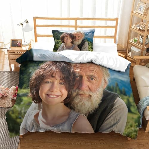 Rochile Heidi Bettbezug Bettwäsche Set Kinderbettwäsche Reißverschluss Mit Kissenbezug Betten Set Für Jungen Und Mädchen, Kinder Single?135x200cm?