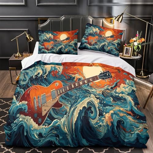 Elegant Cranes 3D Gedruckt Bettwäsche 3 Teilig Asian Blütenmuster Bettbezug mit Reißverschluss Weich mit Kissenbezug Schlafkomfort Hautfreundlich for Erwachsene,Kinder,Teenage r Double?200x200cm?