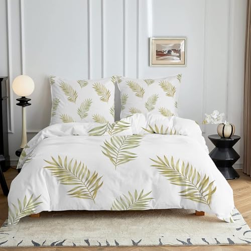 HYSNKSM Bettwäsche 200x200 Gelb Bettwäsche Sets 3Teilig Mikrofaser Bettbezug 200 x 200 und 2 Kissenbezug 80x80 cm Kuschelige Bettbezüge Landhausstil mit Reißverschlusc4205