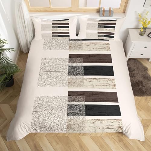 LMMSMGS Bettwäsche 135x200 Alte Zeitung Bettwäsche-Sets– Weiches Mikrofaser-Set mit Bettbezug 135x200 + 1 Kissenbezüge 80x80 mit Reißverschluss Eckbinder für Mädchen Jungen