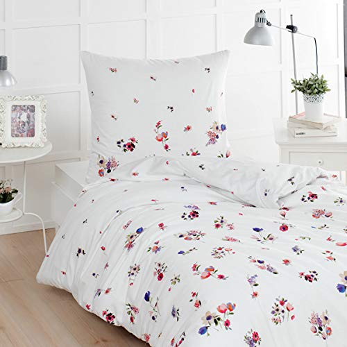 Traumschlaf Mako-Satin Bettwäsche Claude 1 Bettbezug 135 x 200 cm + 1 Kissenbezug 80 x 80 cm