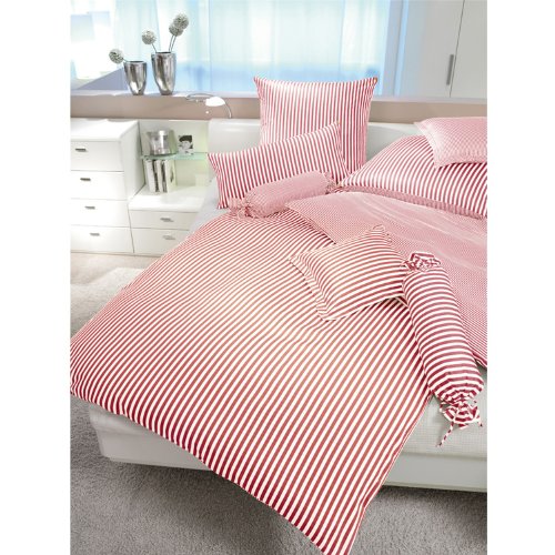 Janine Bettwäsche Modern Classic 3912 dunkelrot - 01