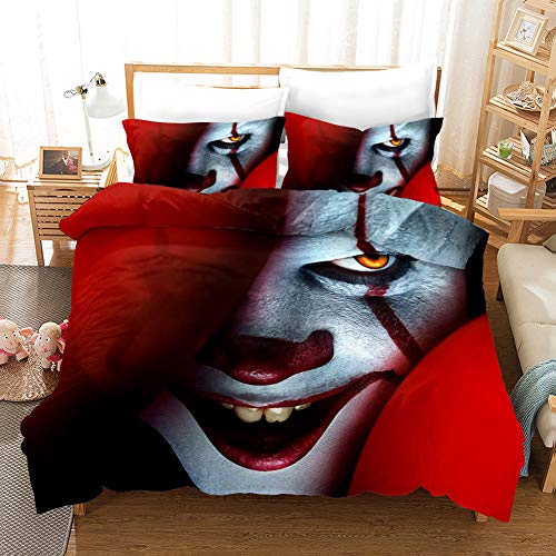 YOMOCO Batman Clown Bettbezug Bettwäsche Set - Bettbezug und Kissenbezug,Mikrofaser,3D Digital Print dreiteiliger Bettwäsche (DC14,Single 135x200cm) YOMOCO Batman Clown Bettbezug Bettwäsche Set - Bettbezug und Kissenbezug,Mikrofaser,3D Digital Print dreiteiliger Bettwäsche (DC14,Single 135x200cm)