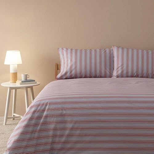 Zucchi Bettwäsche-Set für Doppelbett, Perkal, reine Baumwolle, gestreiftes Design, 250 x 200 cm + 2 Kissenbezüge, kühl, atmungsaktiv, elegant, hochwertige Bettwäsche, Art. Sofà Zucchi Bettwäsche-Set für Doppelbett, Perkal, reine Baumwolle, gestreiftes Design, 250 x 200 cm + 2 Kissenbezüge, kühl, atmungsaktiv, elegant, hochwertige Bettwäsche, Art. Sofà