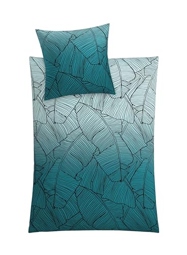 Kleine Wolke Bettwäsche Satin, Vero Petrol, 1-135x200 /1-80x 80