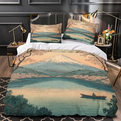 VOXYTMLWG Modern Marble Bettwäsche 3D Gedruckt 3 Teilig elegant Gold Wave Bettbezug mit Reißverschluss Weich mit Kissenbezug Schlafkomfort for Erwachsene,Frauen,Mädche n,Kinder Single?140x200cm?