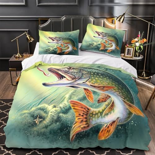 VOXYTMLWG Pink Waves Bettwäsche-Set 3D Druck 3 Stück Abstrakt Bettdeckenbezug Zip Verschluss Bequem mit Kopfkissenbezug Atmungsaktiv for Jungen,Teenager,Männer,J ugendliche Single?135x200cm?