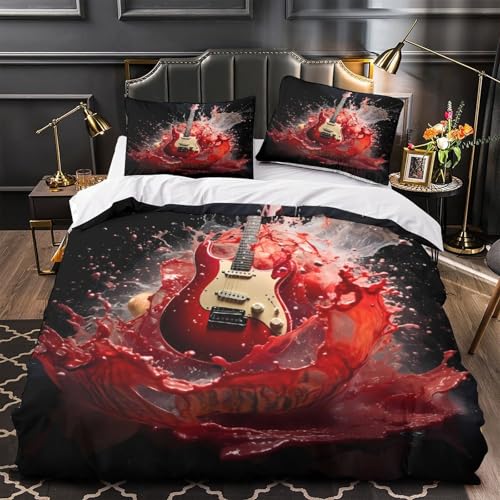 VOXYTMLWG Elegant Rose 3D Gedruckt Bettwäsche Modern Luxus Bettbezug 3 Teilig mit Reißverschluss Weich Schlafkomfort for Erwachsene,Frauen,Mädche n,Kinder Single?135x200cm?