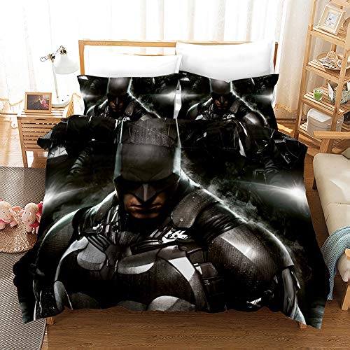 Vampsky Dark Knight Batman Teenager Haushalt Bettwäsche 3-teiliges Set mit Reißverschluss, 100% Mikrofaser 3D-Druck 1 Bettbezug 2 Kissen Shams Weihnachten Reversible Startseite Texitile Bettwäsche-Set Vampsky Dark Knight Batman Teenager Haushalt Bettwäsche 3-teiliges Set mit Reißverschluss, 100% Mikrofaser 3D-Druck 1 Bettbezug 2 Kissen Shams Weihnachten Reversible Startseite Texitile Bettwäsche-Set