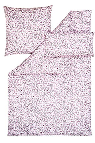 Estella Mako Satin Bettwäsche Romy Flieder 155x220 + 80x80 + 40/80 cm