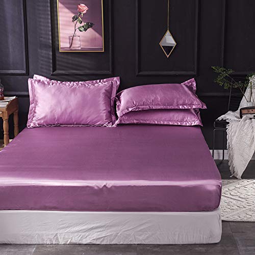 Summer Ice Silk Bettlaken-Set, 3-teilig, atmungsaktiv, faltbar, Klimaanlage, weiche Seiden-Bettwäsche für Familie, 150 x 200 + 25 cm, kühle Schlaflösung