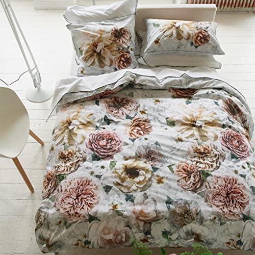 Bettbezug, Bedruckt, Perkal, Baumwolle, Pahari, Tuberose, 140 x 200 cm, Designers Guild