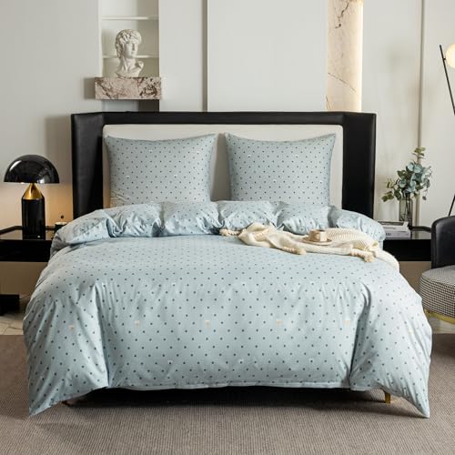 Cotton Market Bettwäsche – Bettwäsche-Sets 3 Teilig – Bettbezug 155x200 cm und 2 Kissenbezüge 70x80 cm – Punkte Cotton Market Bettwäsche – Bettwäsche-Sets 3 Teilig – Bettbezug 155x200 cm und 2 Kissenbezüge 70x80 cm – Punkte