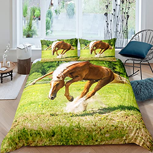 Homewish Pferdedeckenbezug 155x220 Braun Laufendes Pferd Bettwäsche Für Kinder Jungen Teens Mann Nutztier Bettbezug Rustikales Landhaus Bauernhaus Tagesdecke 1 Kissenbezug Homewish Pferdedeckenbezug 155x220 Braun Laufendes Pferd Bettwäsche Für Kinder Jungen Teens Mann Nutztier Bettbezug Rustikales Landhaus Bauernhaus Tagesdecke 1 Kissenbezug