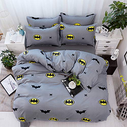 CZDXMFour Seasons Bettwäsche Polyesterfaser Aloe Baumwollbettlaken Bettbezug Heimtextilien Einfaches Set Batman 2,2 Meter Vierteiliges Set CZDXMFour Seasons Bettwäsche Polyesterfaser Aloe Baumwollbettlaken Bettbezug Heimtextilien Einfaches Set Batman 2,2 Meter Vierteiliges Set