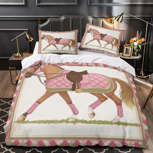 VOXYTMLWG Pink Rose Mikrofaser Pflegeleicht 3D-Gedruckter Bettwäsche-Set dreiteiliger Blütenmuster Bettdeckenbezug Zip Verschluss for Jungen,Teen Jungen,Frauen,Teenager Double?200x200cm?