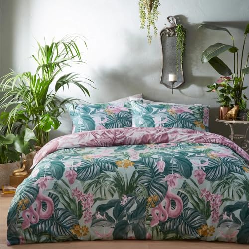furn. Medinilla Bettwäsche-Set für Einzelbett, Baumwolle, Polyester, Mint/Lila furn. Medinilla Bettwäsche-Set für Einzelbett, Baumwolle, Polyester, Mint/Lila