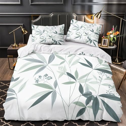 VOXYTMLWG Leopard Walking Hautfreundlich 3D-gedrucktes Bettwäsche 3 Stück Wild Animal Bettbezug mit Reißverschluss Bequem for Erwachsene,Kinder,Männer ,Fans Single?140x200cm?