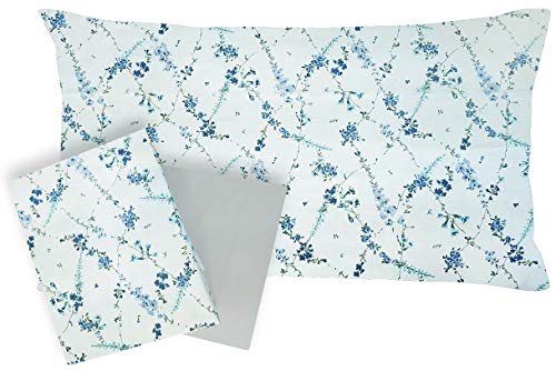 Flanell-Bettwäsche aus 100 % reiner Baumwolle, für Einzelbett, Bettlaken + Spannbettlaken + Kissenbezug Zucchi Basics (Melow Farbe 3)