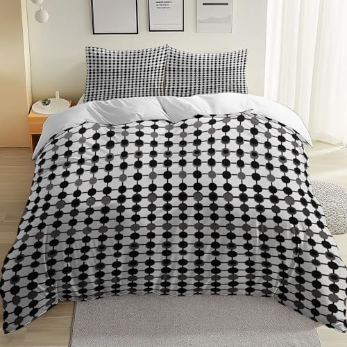 Bettwäsche Set Bettbezug 200 cm X 200 cm Abstrakt Punkte Anordnung Weiß 3 Teilig Weiche Mikrofaser Bettbezug Mit Reißverschluss Und 2 Kissenbezug 80 X 80 cm Für Damen- Und Herren Bettwäsche Set Bettbezug 200 cm X 200 cm Abstrakt Punkte Anordnung Weiß 3 Teilig Weiche Mikrofaser Bettbezug Mit Reißverschluss Und 2 Kissenbezug 80 X 80 cm Für Damen- Und Herren