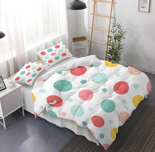 YZQGLHP Kinder Bettwäsche Set Punkt Bettwäsche 135x200 cm Jungen Bettbezug für Mädchen Kids Microfaser Himmlische Qualität Betten Set mit 1 Kissenbezug 80x80cm Einzelbett YZQGLHP Kinder Bettwäsche Set Punkt Bettwäsche 135x200 cm Jungen Bettbezug für Mädchen Kids Microfaser Himmlische Qualität Betten Set mit 1 Kissenbezug 80x80cm Einzelbett