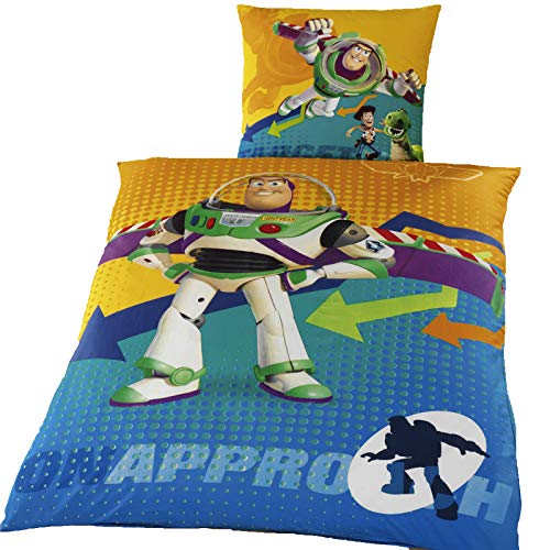 Kinderbettwäsche Baumwolle - Bettwäsche, Kinder, Baby, Mädchen, Jungen, Kinderbett, Babybett (Toy Story, 135x200 cm + 80x80 cm)