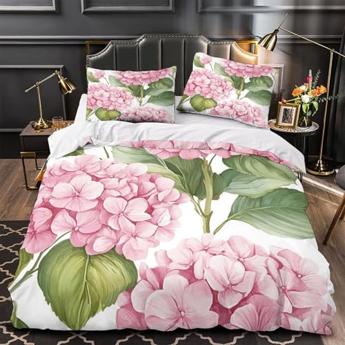 VOXYTMLWG Pink Poodle 3D-Gedruckter dreiteiliger Bettwäsche-Set Zip Verschluss Atmungsaktiv Kuschelig Coon Animal Bettdeckenbezug for Jungen,Teen Jungen,Frauen,Teenager Double?200x200cm?