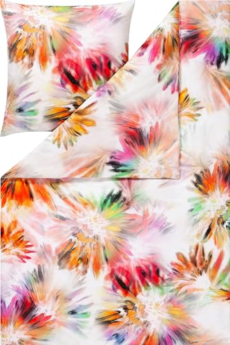Estella Mako-Satin Bettwäsche Alison Multicolor 1 Bettbezug 135 x 200 cm + 1 Kissenbezug 80 x 80 cm