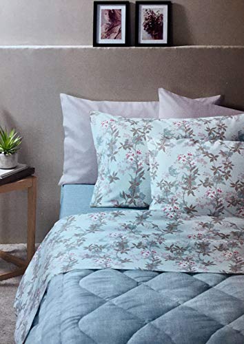 ZUCCHI - Bettwäsche-Set aus Flanell für Einzelbett.