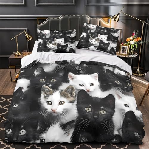 UFVZBNFAN Pirate Kids 3D-Gedruckter Bettwäsche-Set dreiteiliger Zip Verschluss Coon Playful Bettdeckenbezug Atmungsaktiv Kuschelig for Jungen,Teen Jungen,Frauen,Teenager Single?140x200cm?