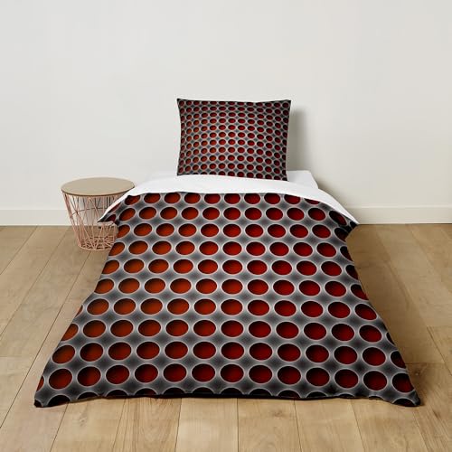 Hiseng Bettwäsche-Sets Kinder Bettwäsche Set mit Kissenbezug, Kuschel Bettwäsche mit Reißverschluss, 3D Honigwabe Bettbezug für Mädchen und Jungen (155x220cm,Weinrot) Hiseng Bettwäsche-Sets Kinder Bettwäsche Set mit Kissenbezug, Kuschel Bettwäsche mit Reißverschluss, 3D Honigwabe Bettbezug für Mädchen und Jungen (155x220cm,Weinrot)
