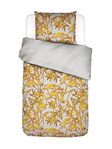 ESSENZA Bettwäsche Bowie Blumen Cotton Percale Silver, 155x220 + 1 x 80x80 cm