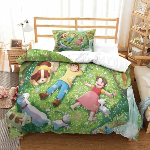 Rochile Heidi Bettbezug Bettwäsche-Sets Kinderbettwäsche Reißverschluss Mit Kissenbezug Betten Set Für Jugendliche Kinder Schlafzimmer Single?135x200cm?